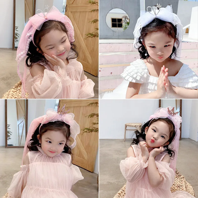 Cute Korea Renda Ikatan Simpul Ikat Kepala Untuk Anak Anak Manis Mahkota Kerudung Rambut Band Putri Bayi Hiasan Kepala Rambut Aksesoris Aksesoris Rambut Aliexpress