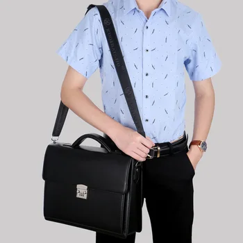 

2020 Male Package Handbag Business Affairs Single Shoulder genuine leather messenger computer bag office bags for men briefcase
