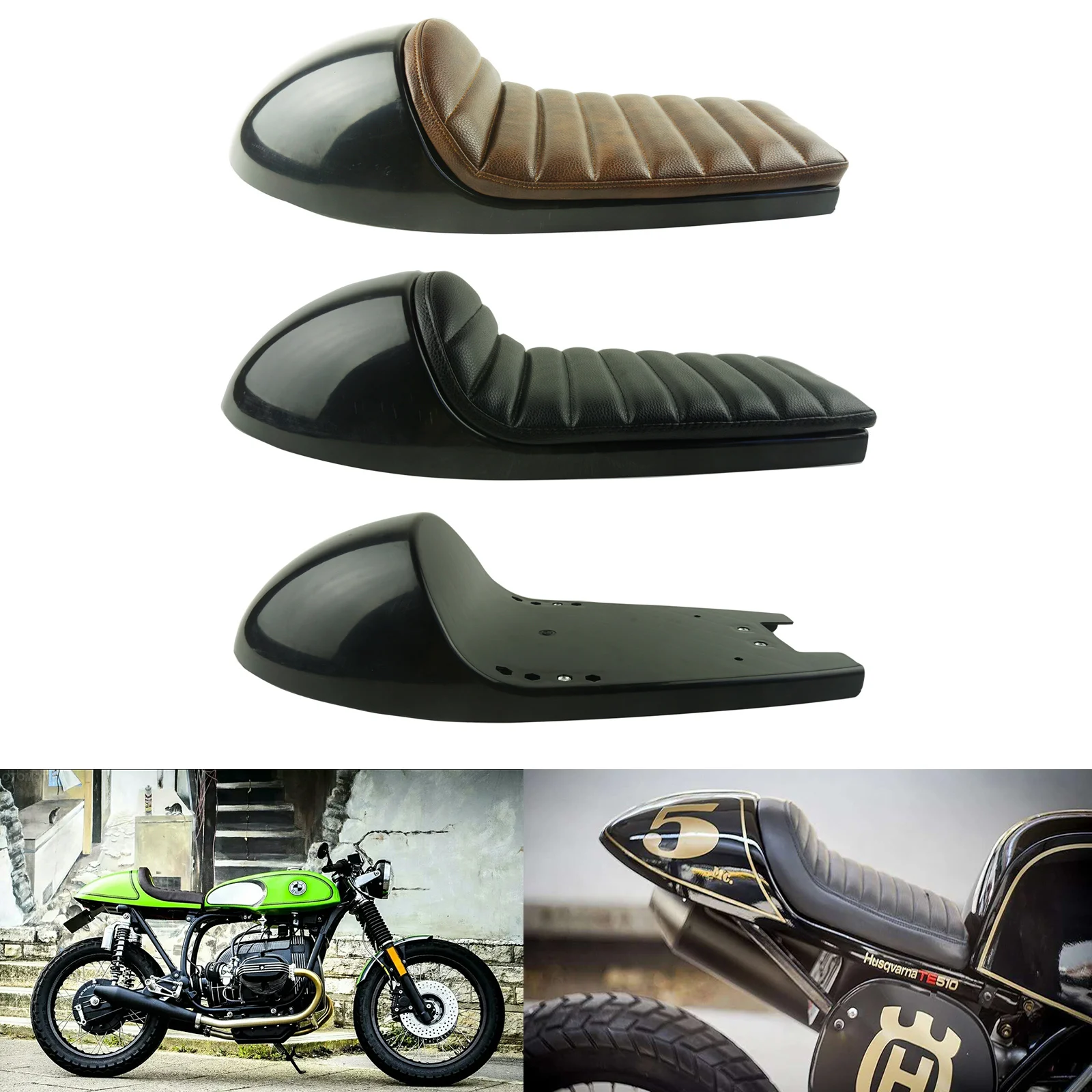 Brown Hump Seat Cafe Racer Vintage Seat Tracker Scrambler Saddle For Bmw R100rs Auto Parts And Vehicles Other Motorcycle Seat Parts Kancelariatobor Com