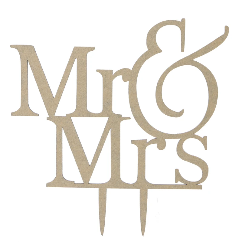 1 шт. акрил ослепительный Mr Mrs невеста жених торт Топпер Вставка карты свадебные украшения D08D - Цвет: NO.7