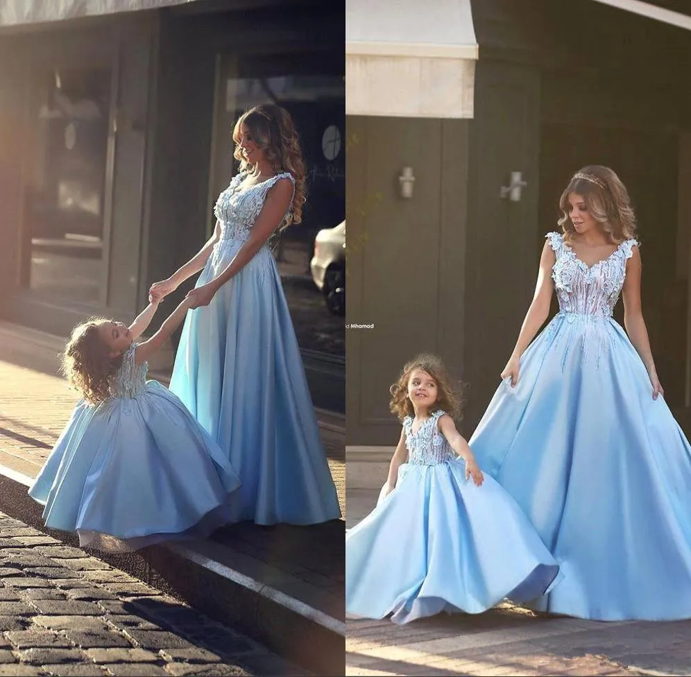 

Princess Ball Gowns Flower Girl Dresses For Little Girl Mother And Daughter Dresses Girls Pageant Communion Dresses