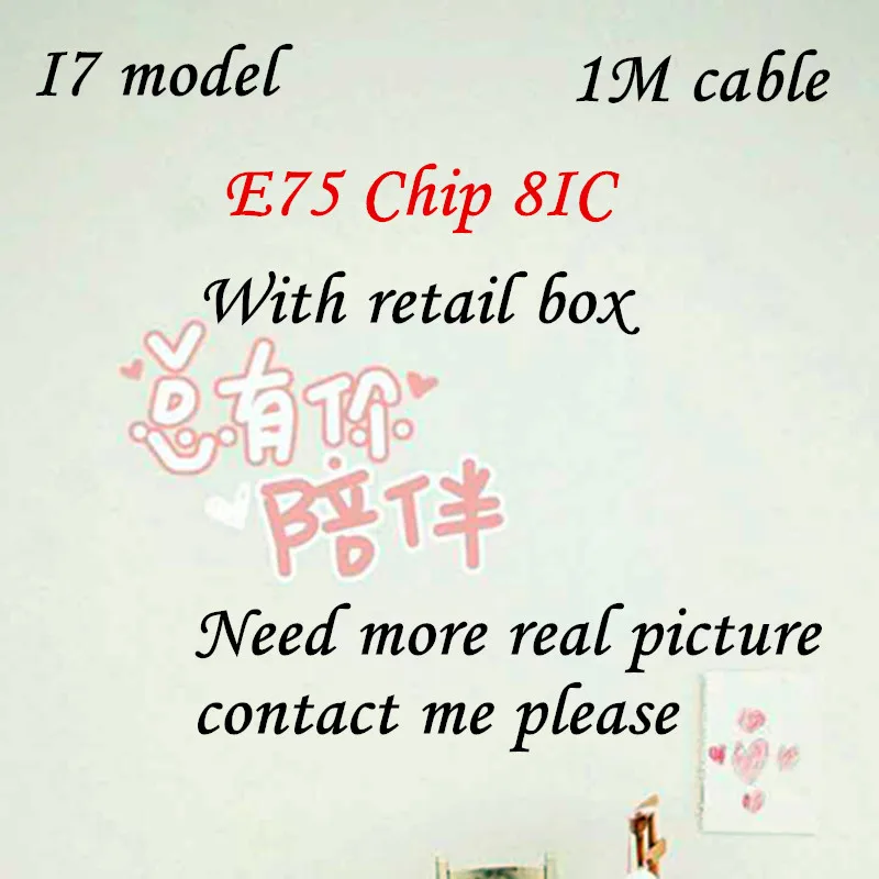 100pcs/lot 100% Genuine Original 1m/3ft 8ic E75 Chip Sync Data USB charging cable for iphone X 8 7 plus 6 6s 5s With packing box | Мобильные