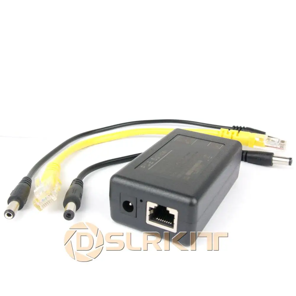 Gigabit 802.3at 24Watt Active PoE Splitter 48V to 12V 2A Power Over Ethernet