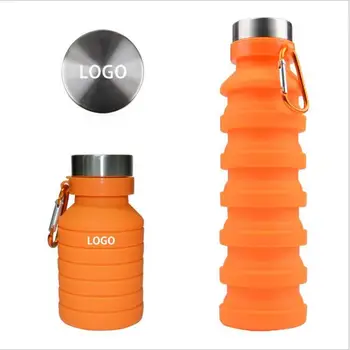 

Largest supplier 550ml Silicone Sports Cup Outdoor Retractable Water Bottle Portable Collapsible