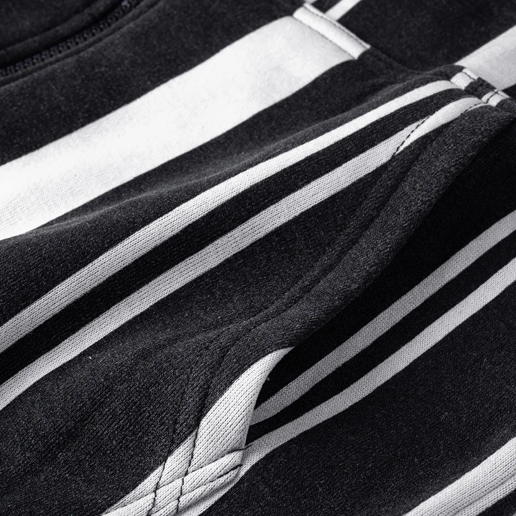 Полосатая мужская куртка Новая черная белая Весенняя Осенняя мужская куртка модная спортивная куртка с капюшоном корейский стиль ветровка одежда