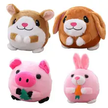 Хомяк прыгающие шары электрические плюшевые музыкальные куклы usb зарядка Поющая плюшевая игрушка с функцией записи игрушечный прыгающий мячик