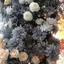 45 см имитация 9 голов розы искусственные поддельные цветы Европейский высокого класса свадебный цветок расположение искусство планировка домашний Декор Ретро