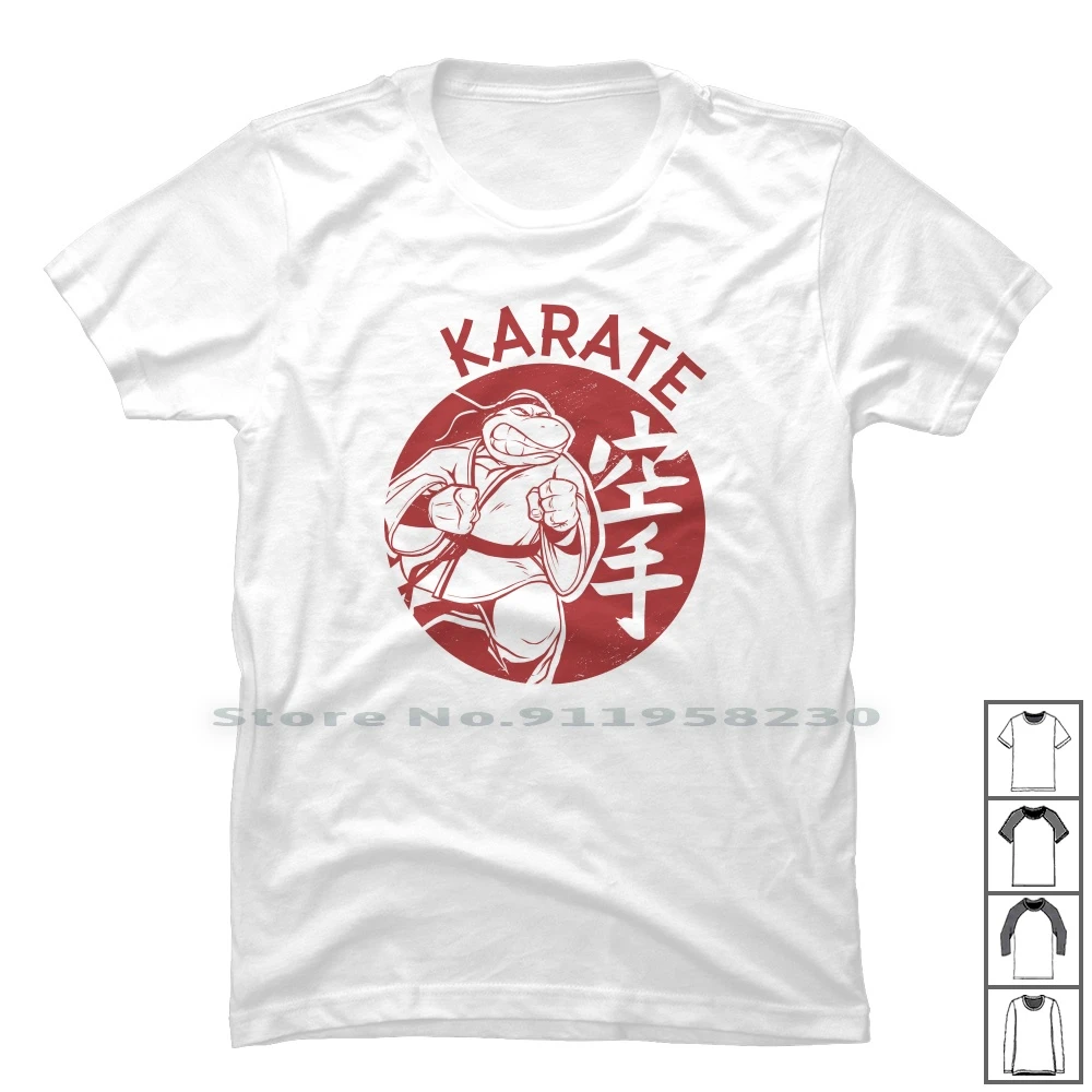 Karate Turtle T Shirt 100% Cotton Cartoon Turtle Karate Movie Comic Tage  Rate Kara Game Rat Age Ara - T-shirts - AliExpress