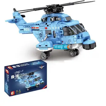 

Blocks Militaries Helicopters Plane Aircraft Bombers Model Police Swat Army Vehicle Building Blocks construction Toys
