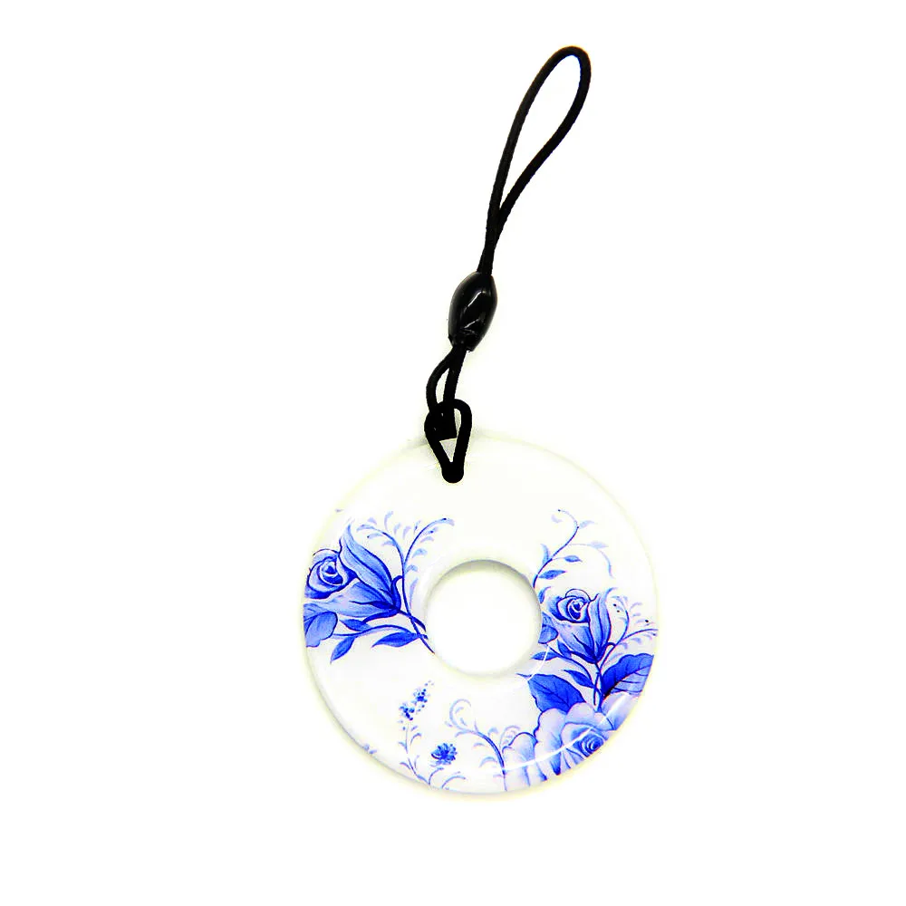 

1pcs EM4100 TK4100 RFID Read Only Blue Dropping Glue Waterproof Key Ring 125khz ID Token Tag Access Control Tag Accessories