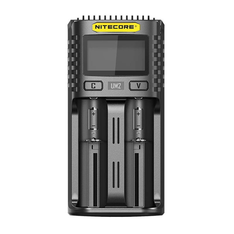 UM2 No plug NITECORE UMS2 UMS4 UM2 UM4 интеллигентая(ый) устройство быстрой зарядки для 18650 16340 21700 20700 22650 26500 18350 батареек АА Батарея Зарядное устройство - Цвет: UM2 No plug