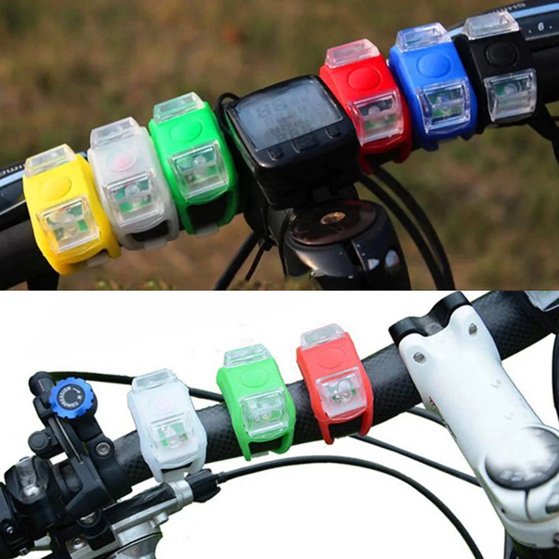 Sale Silicone Bicycle light LED Light Bike Light Powerful Bicycle Waterproof Bike Front Tail Light 2 Sale Silicone Bicycle light LED Light Bike Light Powerful Bicycle Waterproof Bike Front Tail Light 2