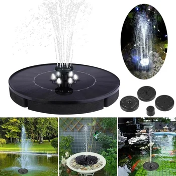 

Outdoor LED Solar Water Fountain Pump for Bird Bath Water Fountain Pump for Pond Garden Decor Pool Aquarium Pond Decoration