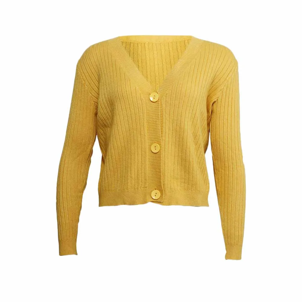 Sweater Women Pullover Sweaters Autumn V-neck Long Sleeve Korean Style Women Sweters Women Invierno Knitted Sweater - Цвет: Цвет: желтый