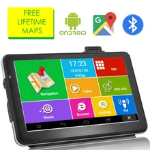 Ориана " дюймовый Android четырехъядерный 16 ГБ Автомобильный gps навигатор Sat Na AV-IN Bluetooth wifi FM передатчик Комплект бесплатные карты