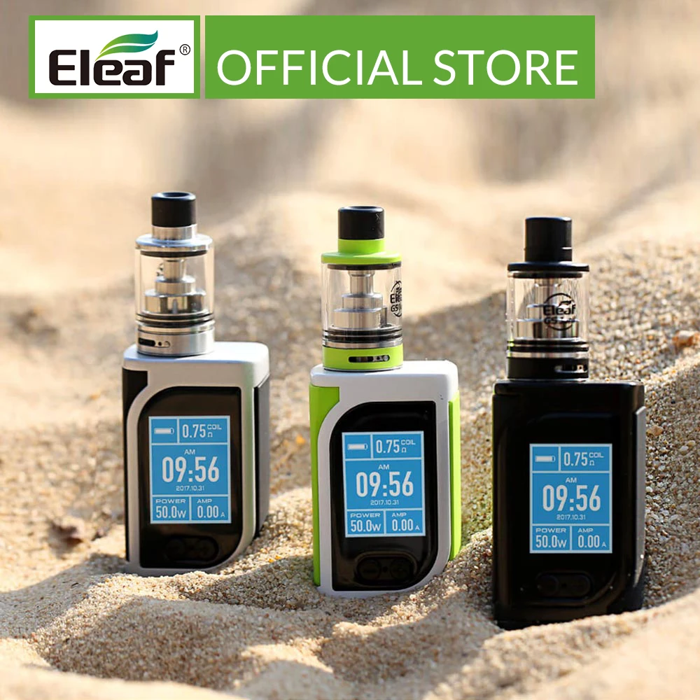 [RU/ES] оригинальный набор Eleaf iStick Kiya с GS Juni встроенный в 1600 мАч VS Tria 0 75/1 5 Ом