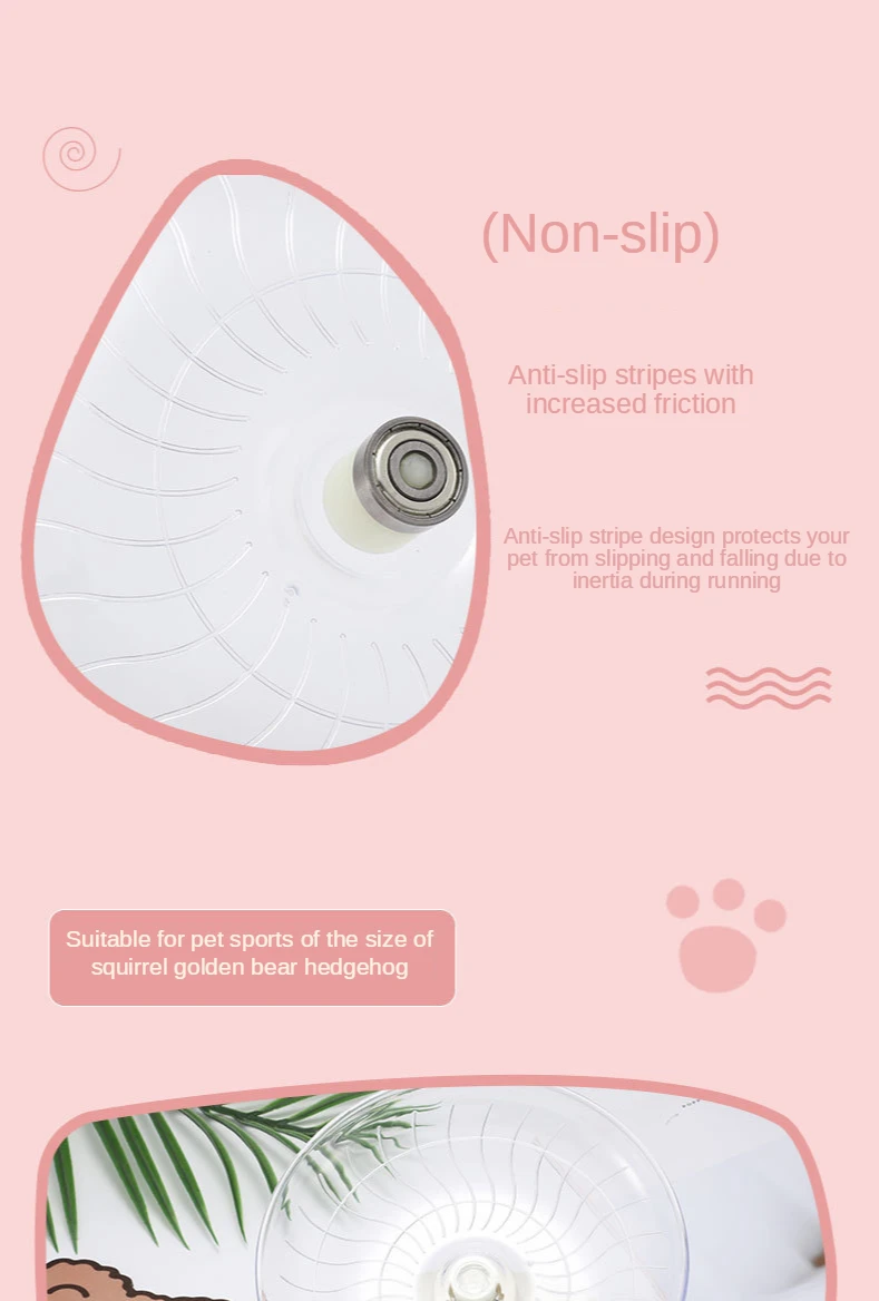 Title 5, Pet Hamster Running Wheel Mute Flying Saucer St...