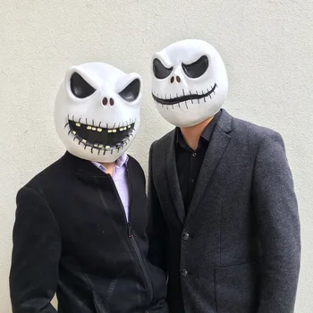 

2 Types ONE SIZE Party Mask The Nightmare Before Christmas Jack Cute Jack Skellington Action Figure Model