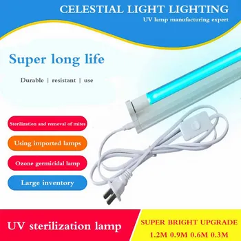 

20W UV Disinfection Lamp Tube Ultraviolet Lamp Light 60cm Sterilizing Lamp Ozone Bulbs AC220V UV Disinfection Lamp