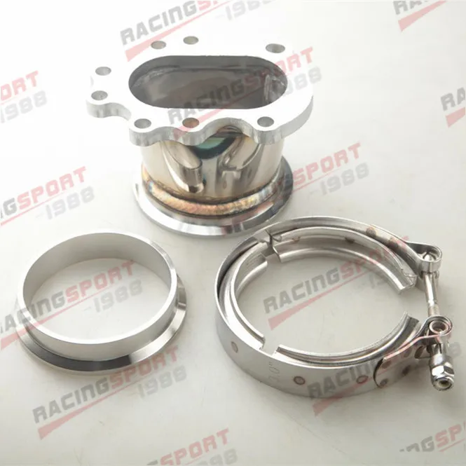 GT25R GT28R GT28RS до 3 &quotдюймовый Выпускной турбо нисходящий V полоса с зажимом фланца |