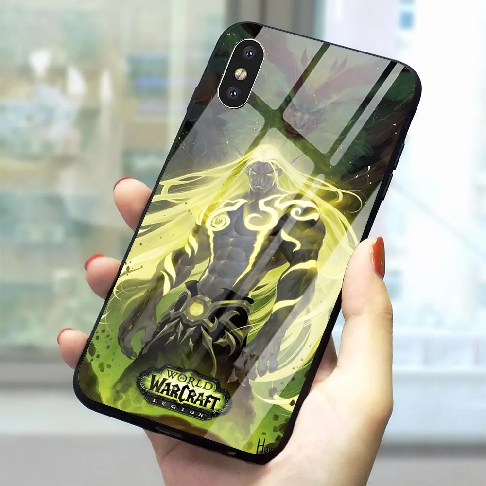 Чехол World of Warcraft для телефона iPhone 5 5S SE чехол 6 6S 7 8 Plus Xs Max XR X 11 Pro закаленное