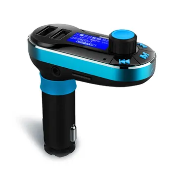 

Car Kit MP3 Player FM Transmitter Auto BT66 AUX Wireless Car Modulator Radio 2 USB Car Charger Remote Control