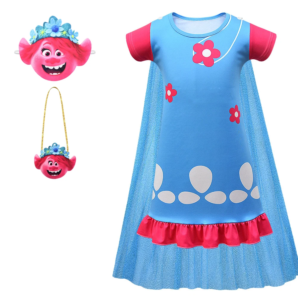 Vendita al dettaglio troll maschera borsa abito set costumi