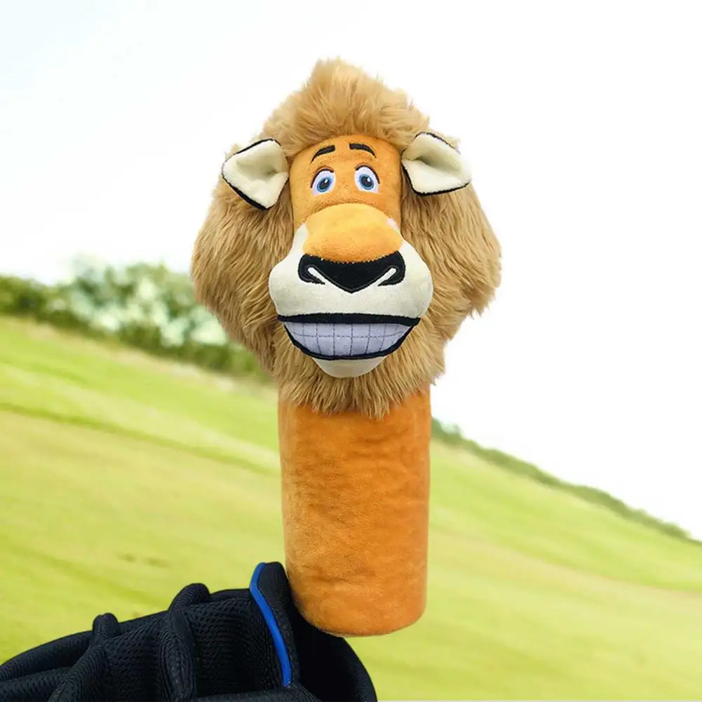 Plush Golf Club Head Cover Lion Shaped Driver Headcover Transport