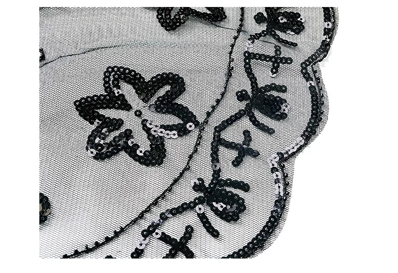 Women Glittering 1920s Shawl Wraps Sequin Beaded Evening Cape Bolero Flapper Cover Up (19)