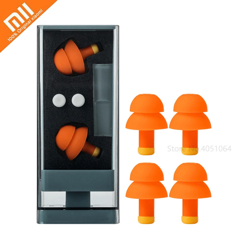 

Xiaomi Jordan&Judy Earplugs For Sleep Noise Prevention Sleeping Earplugs Comfortable Reusable Rebound Ear Plugs Noise Filter Mi