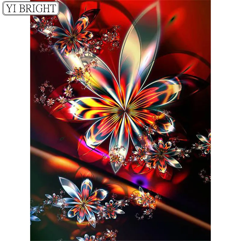 5d DIY Diamond Painting Flowers Embroidery Full Drill Square Picture Of Rhinestones Cross Stitch Home Decor | Дом и сад