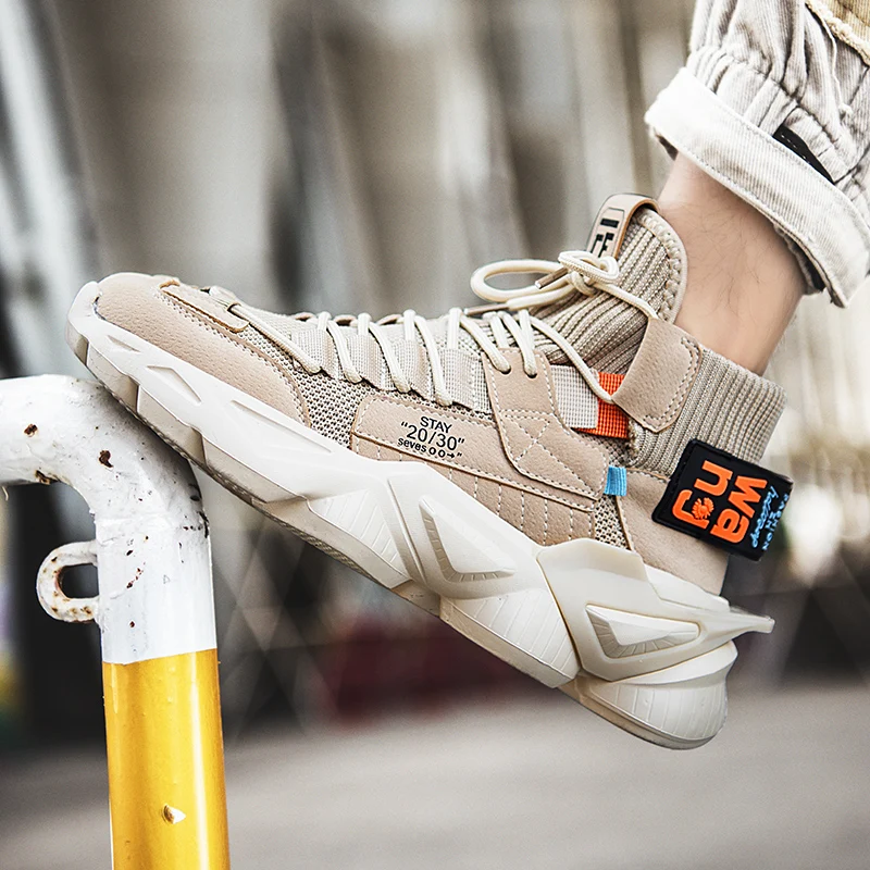 High quality men's running shoes lightweight large size outdoor sports shoes casual shoes breathable outdoor flat walking shoes