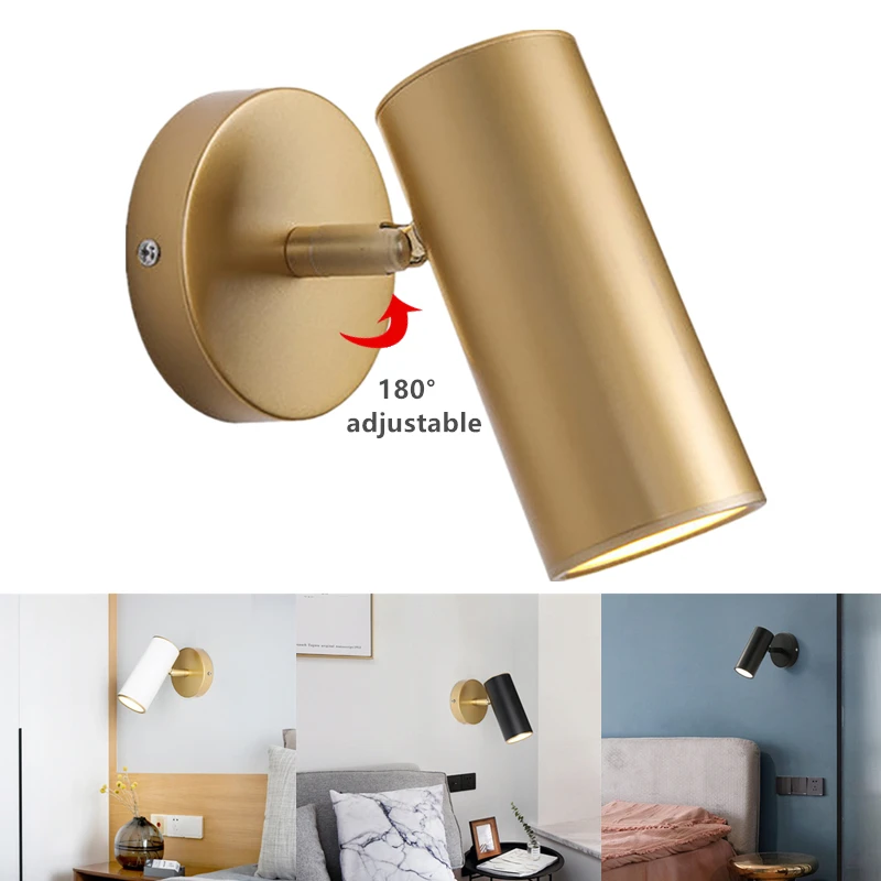 Vintage Wall Lamp 85-265V Indoor Bedroom Bedside Night Light Dining Room Adjustable | Лампы и освещение