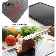 Fast Defrosting Tray Magic Metal Plate Defrosting Tray Safe Fast Thawing Frozen Meat Defrost Kitchen Tool Fast Defrosting Tray Magic Metal Plate Defrosting Tray Safe Fast Thawing Frozen Meat Defrost Kitchen Tool