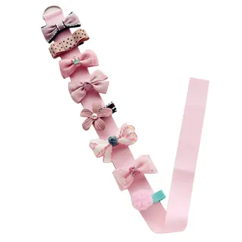 

8 PCS Cute Girls All-Inclusive Hairpin Side Clip Baby Small Headdress Suit Infant Kids Headband Children Turban Hair Accessories