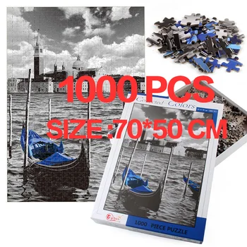 

1000Pcs Jigsaw Puzzles Large Puzzle Game Wooden Paper Puzzles Educational Puzzle Toys For Children Bedroom Decoration Stickers