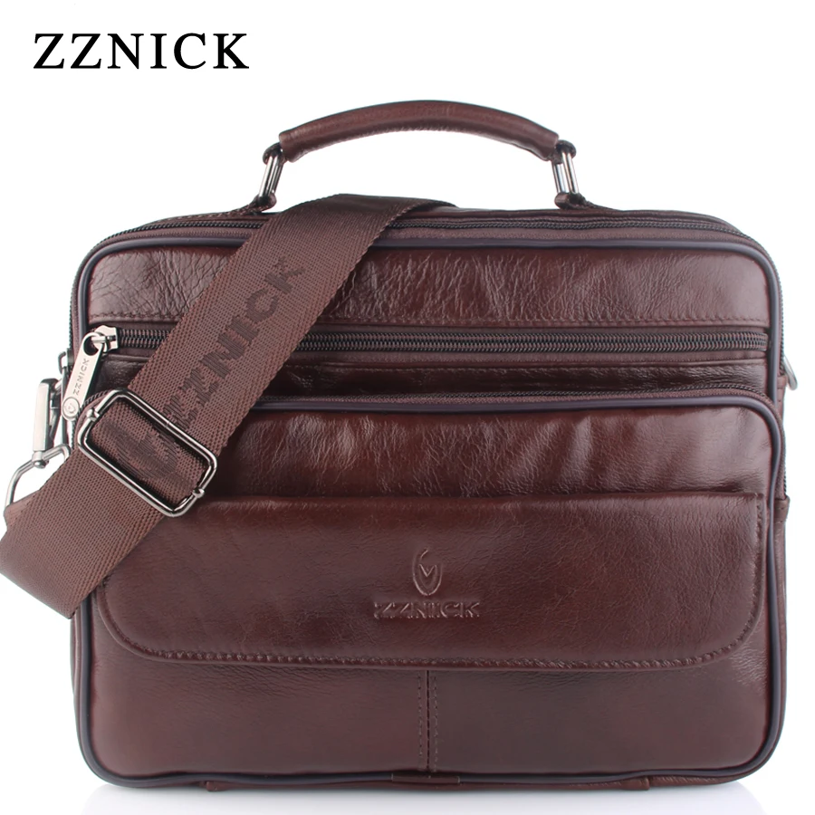 Мужские сумки-мессенджеры из натуральной коровьей кожи деловые сумки через