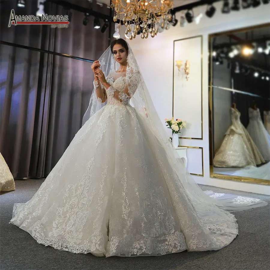 Vestido de boda de encaje completo para mujer - AliExpress Bodas y eventos