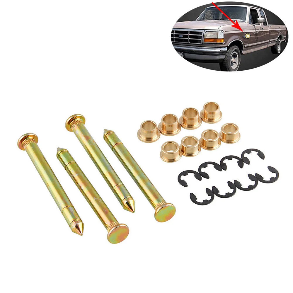 Car Truck Door Hinge Set Bushings For Ford Bronco F-150/F-250/F-350 2-Door F Series Auto Replacement Parts Ring Clips
