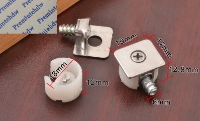4 In 1 Square 100 шт./лот 3 в 1 кулачковый замок мебель на полку кухонного шкафа держатель кронштейн шпильки Шкаф коричневый черный - Цвет: 4 In 1 Square