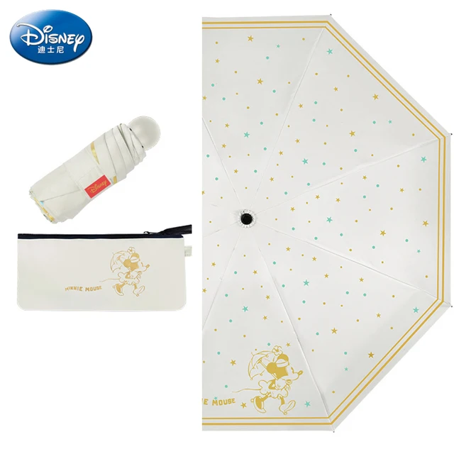 Disney Aranyos, Teljesen Automatikus Esernyő Gyerekek Mickey Rain Nőknek Összecsukható Ajándék Parasol Utazási Sky Star Print - Image 2