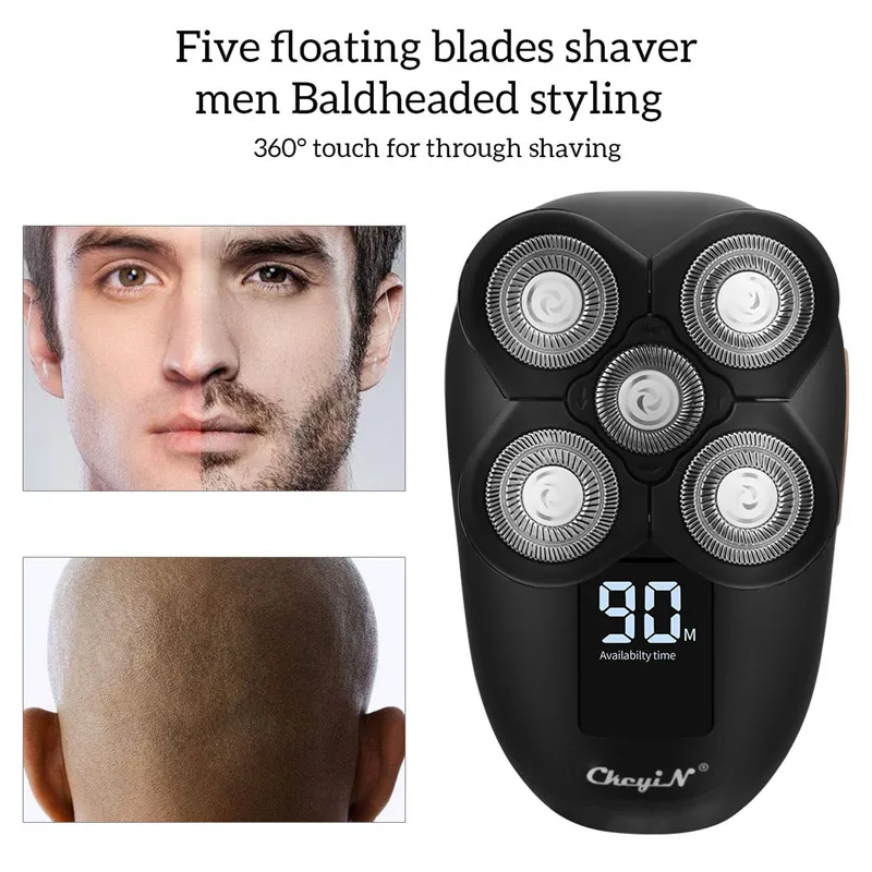 5в1 электробритва для мужчин триммер волос с бородой и носом USB перезаряжаемая ЖК