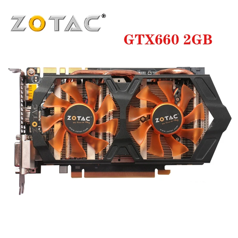 video card for pc Used 100% Original ZOTAC GeForce GTX 660 2GB Graphics Cards  GPU 192Bit GDDR5 Video Card For NVIDIA Map GTX660 2GD5 GK106 GK104 graphics card for gaming pc