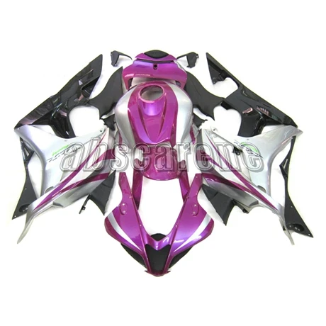 Полный обтекатели для Honda CBR600RR F5 2007 2008 CBR 600 RR F5 07 08 впрыскивание, АБС-пластик кузовные Обтекатели фиолетовый белого и черного цвета