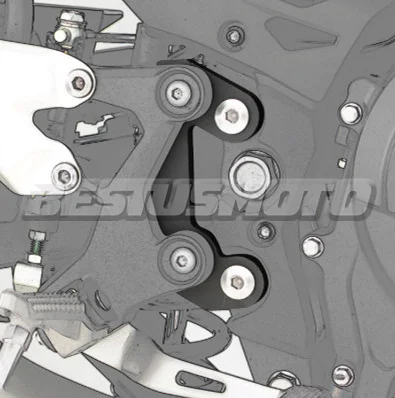 CNC алюминиевый мотоцикл Rearset база подножки задние для Kawasaki NINJA 400 NINJA400 NINJA250 NINJA 250 Z400 Z 400