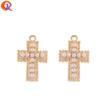 

Cordial Design 50Pcs 18*27MM Jewelry Accessories/Earring Parts/Cross Shape/Imitation Pearl/DIY Making/Hand Made/Earring Findings
