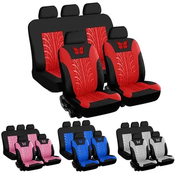 

For 5 Seat Car Automobile Car Seat Cover Protector Soft Universal 3D Butterfly pattern for Auto Cars SUV