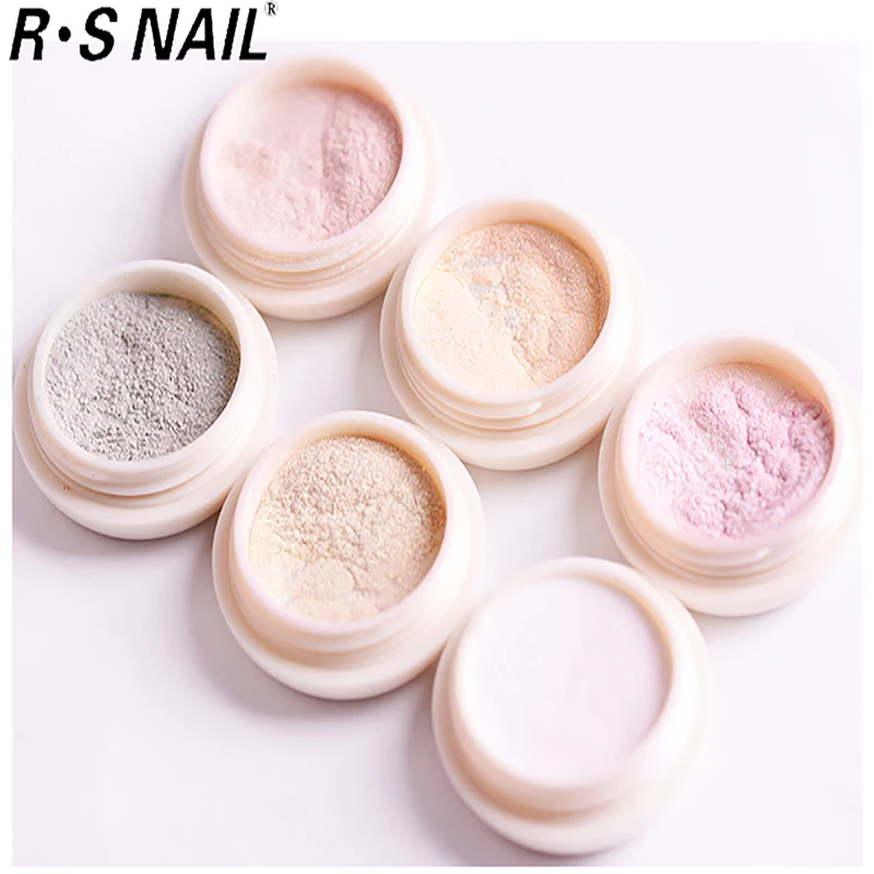 RS NAIL 0 2 г/коркор. зеркало Хамелеон Аврора порошок для ногтей Золотой эффект Авроры