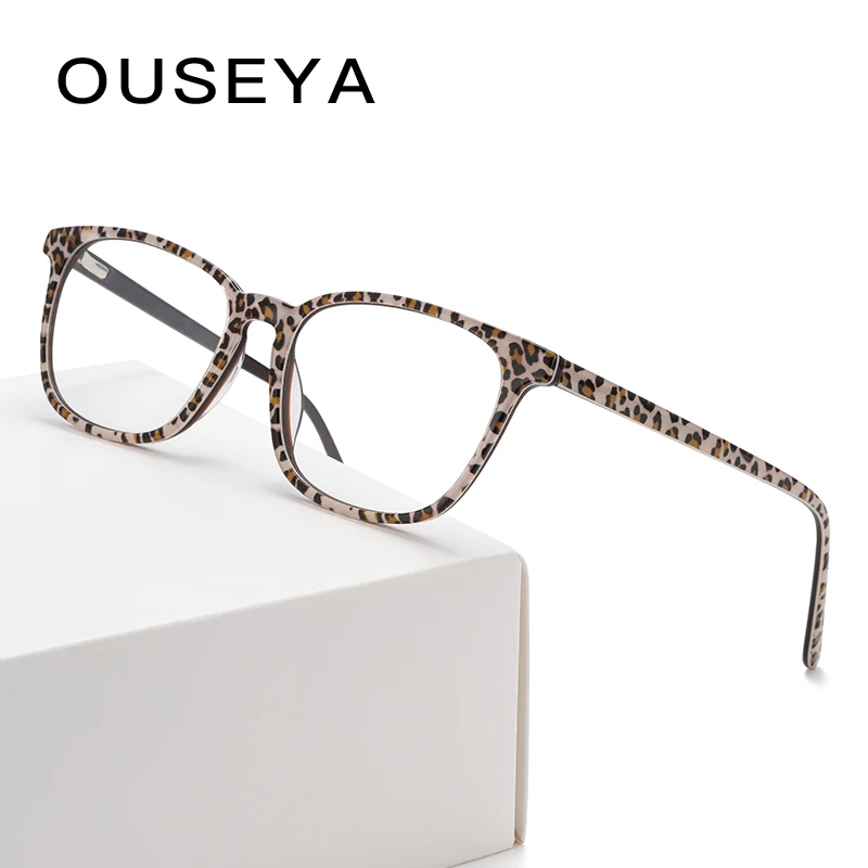 Ацетатные женские прозрачные очки модный подарок трендовые оптические поддельные винтажные Ретро прозрачные линзы очки# F953