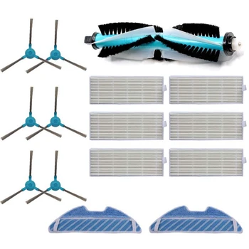 

Dust HEPA Filter Roll Brush Side Brush Replacement Kit for Cecotec Conga 1390 Cecotec Conga 1290 Vacuum Cleaner Parts Mop Cloth